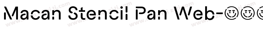 Macan Stencil Pan Web字体转换